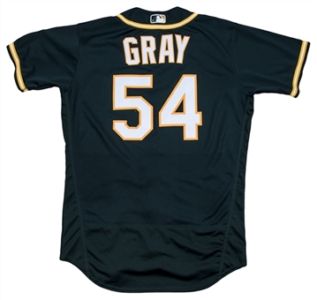 2017 Sonny Gray Game Used & Photo Matched Oakland As Alternate Jersey Used on 7/14/2017 (MLB Authenticated, MEARS A10, Resolution Photomatching)
